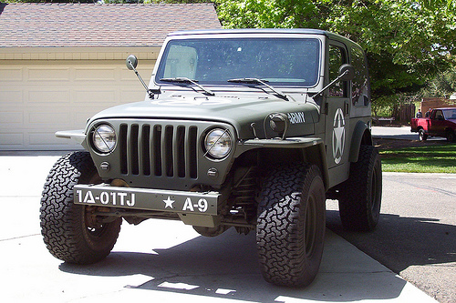 Check out this Custom 2001 Jeep Wrangler Military Project