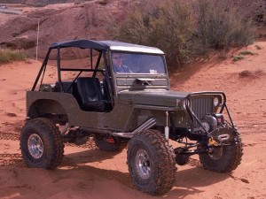 1949 Custom Jeep Flatfender Posing Photo 8