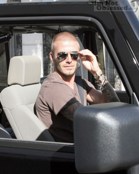 David Beckham In His Custom Jeep  Celeb Gossip Celeb News and …
