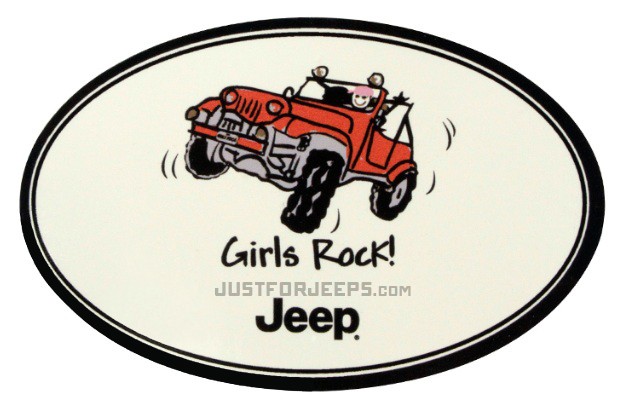 Jeep Girls Rock Decal  got 4 x 4