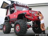 Hot Model With Jeep  FunyLool.  got 4 x 4