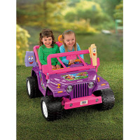 Fisher-Price Power Wheels Girls’ Dora Jeep Wrangler 12-Volt …