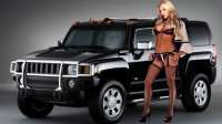 Jeep with hot model  bCarWallpapers  got jeep