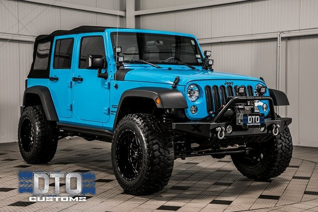 2017 Used Jeep Wrangler Unlimited Custom Sport 4×4 at DTO Customs …