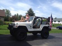 American girl American Jeep Jeep