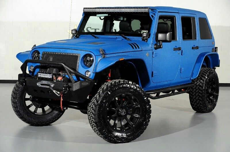 Starwood Custom blue jeep wrangler  Jeep life  Blue jeep …