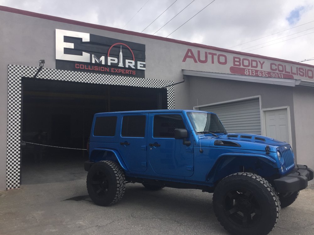 Blue Custom Jeep Wrangler  Empire Collision Experts
