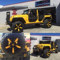 Yellow Custom Jeep Wrangler  Empire Collision Experts
