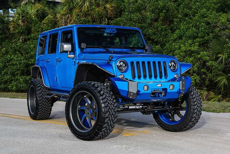 Blue-Custom-Jeep-Wrangler-0  Custom jeep wrangler Custom jeep …