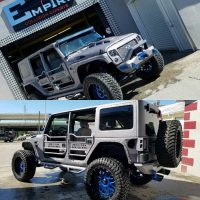 Silver Custom Jeep Wrangler  Empire Collision Experts