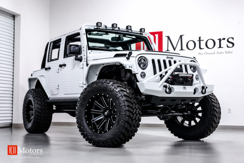 2015 Jeep Wrangler Unlimited Sport  Bright White  Custom Leather …