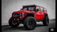 Custom Jeep Wrangler Unlimited Red Armor Demon Edition – YouTube